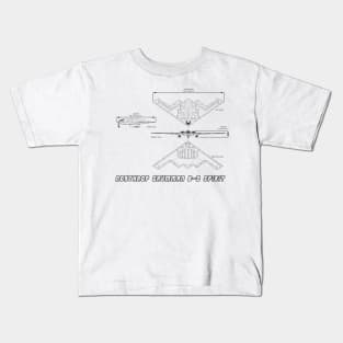 Northrop Grumman B-2 Spirit (Stealth Bomber) (black) Kids T-Shirt